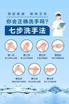 七步洗手法提示海报
