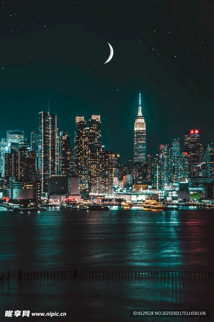 夜晚美丽的城市