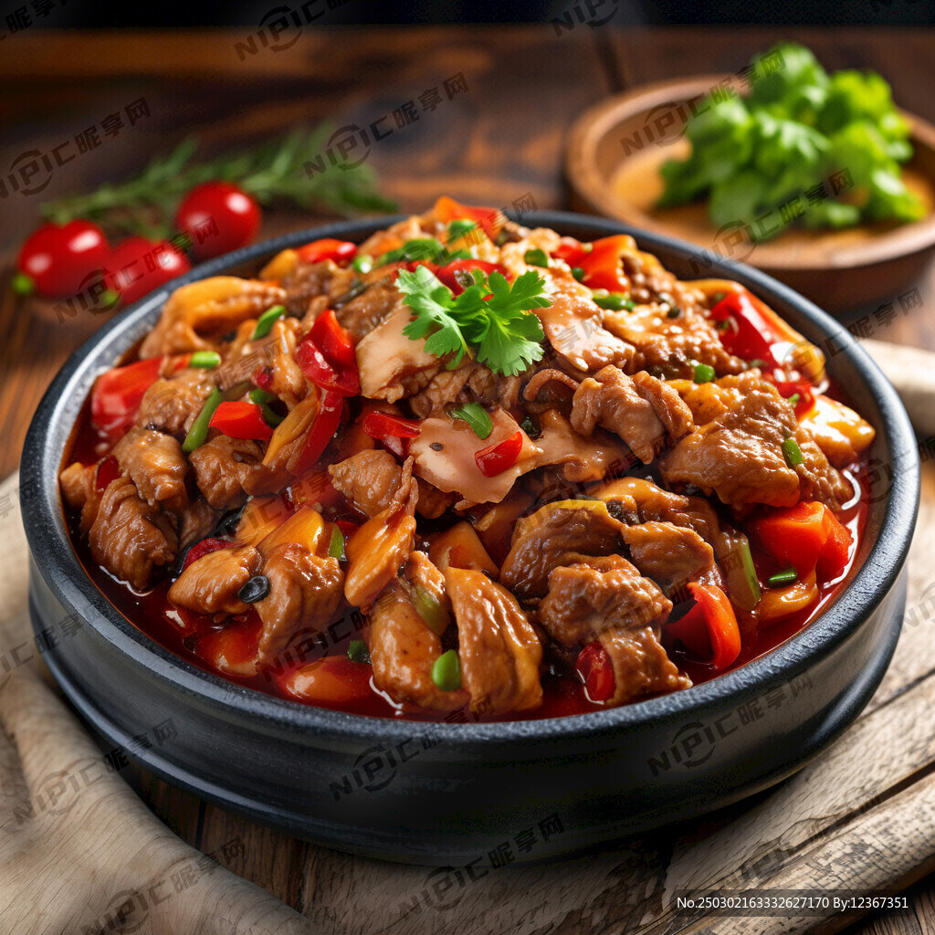 石锅番茄小滑肉