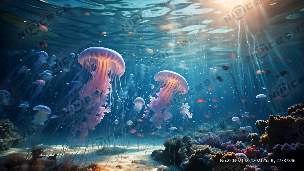 海里水母美景