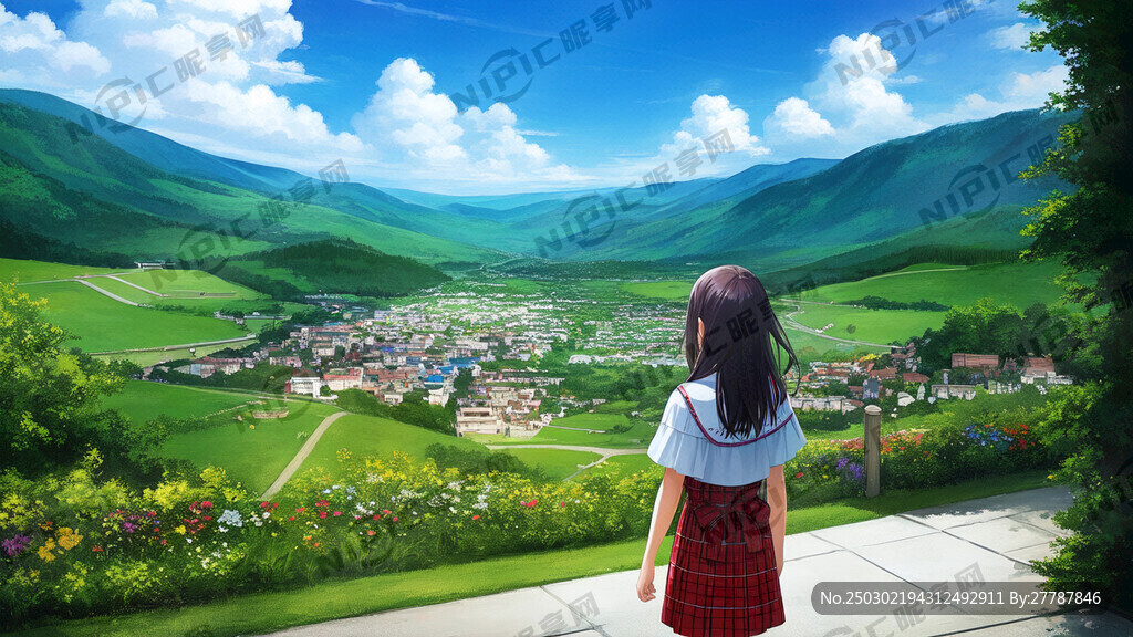 少女梦幻唯美风景 超高清