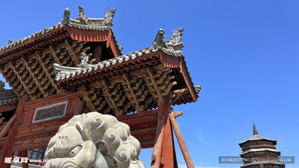 古建筑斗拱鸱吻
