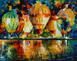 里奥纳抽象风景画油画