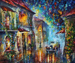 里奥纳风景画油画 