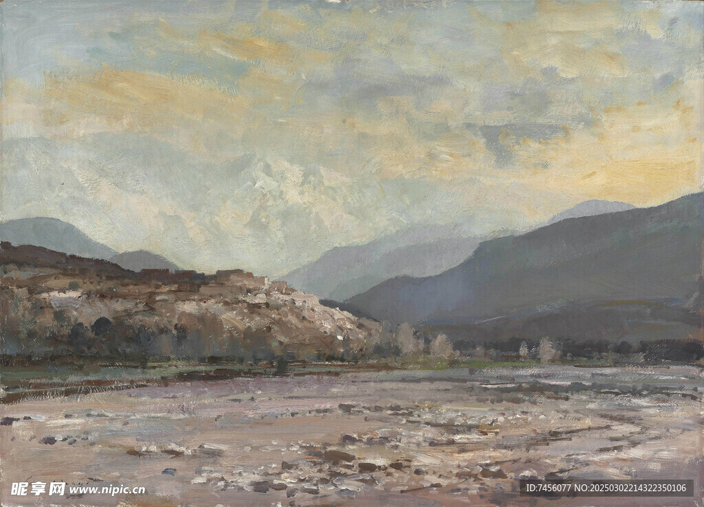 锡戈油画风景画图片