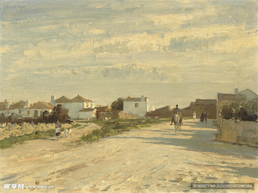 锡戈油画风景画图片