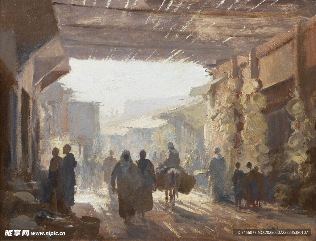 锡戈油画风景画图片
