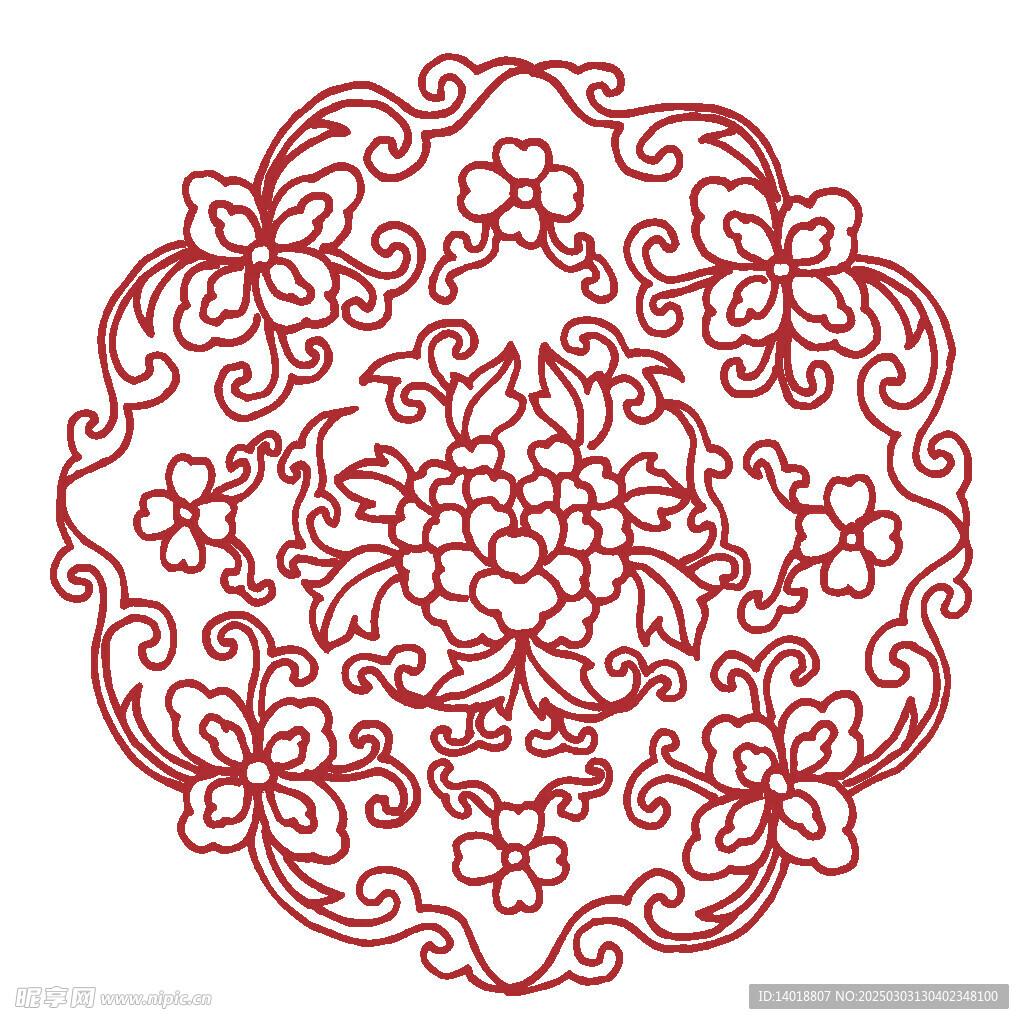 青花瓷花纹PNG