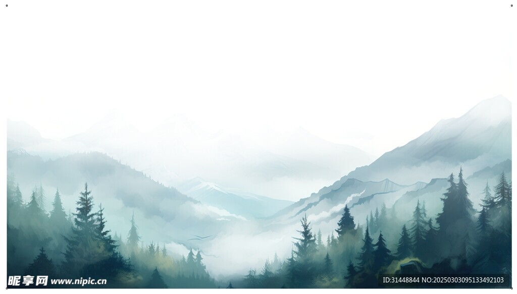 水墨山水背景