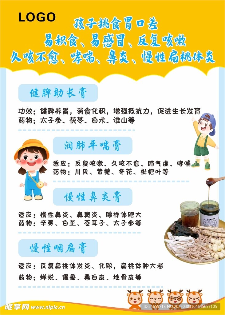 孩子挑食胃口差 儿童健脾膏 