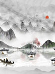 水墨山水画
