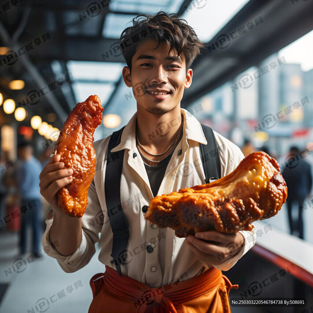 现代 模特男子 面部表情开心 