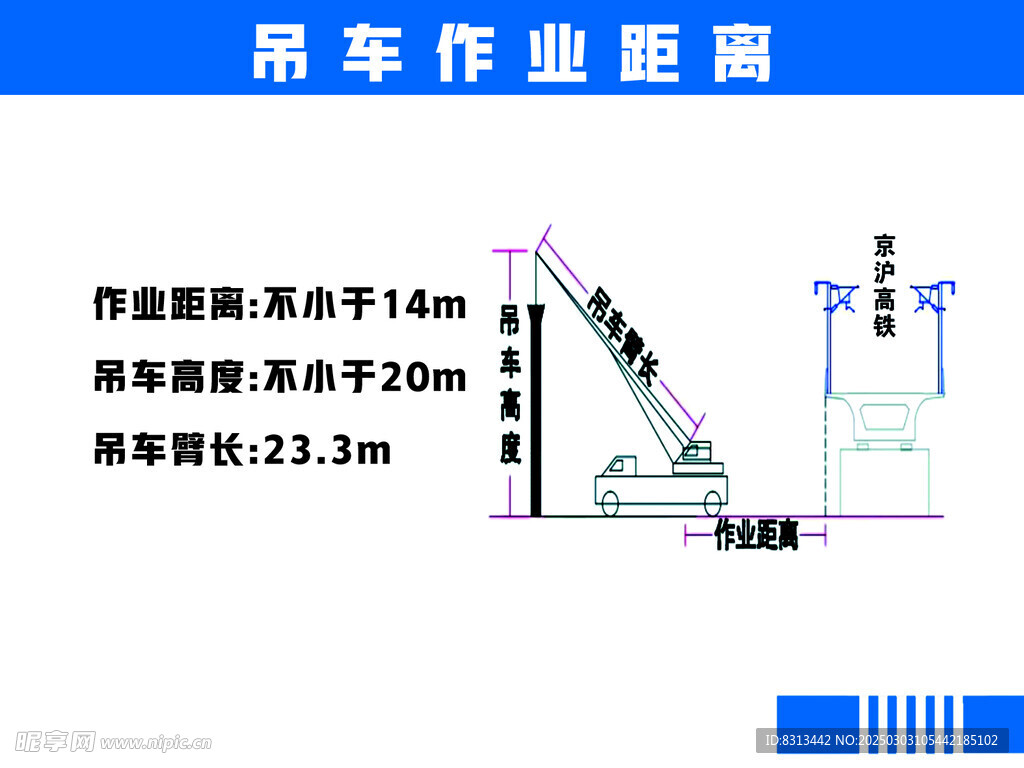 吊车作业距离