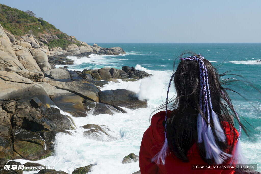 眺望海浪