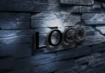 墙面logo样机