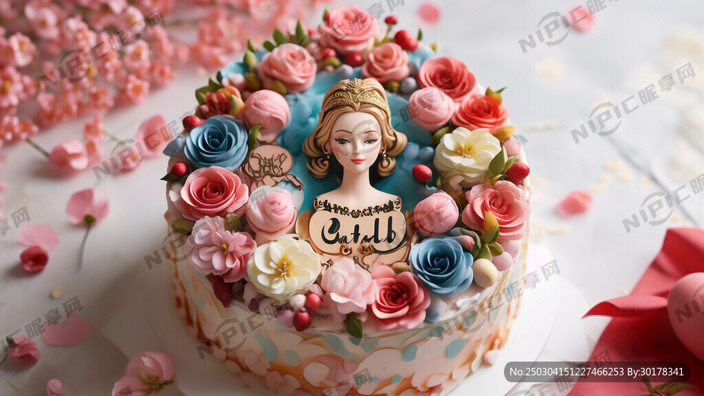 女神节祝福语蛋糕 唯美