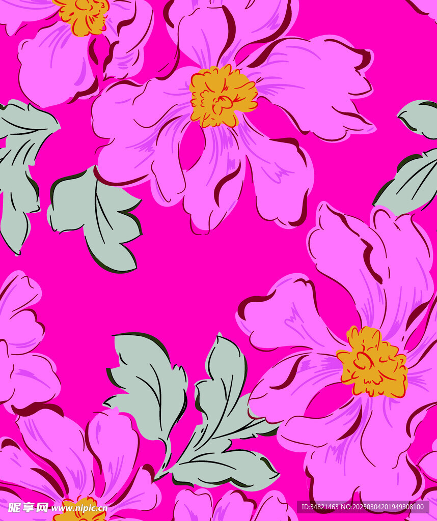 色块花