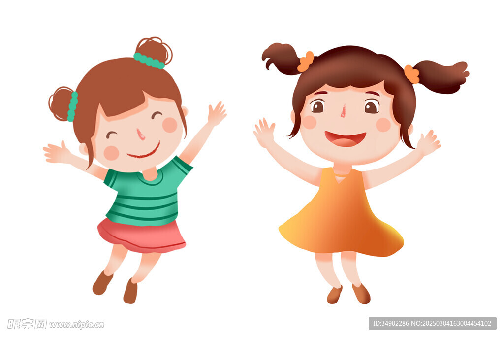 免扣卡通小孩子