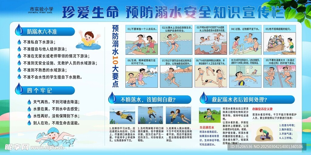 防溺水 珍爱生命 安全知识 宣