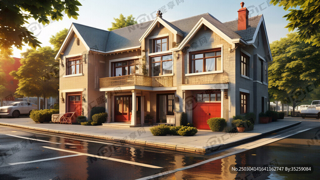 房屋出租   红底黄字