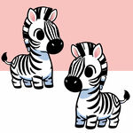 可爱小斑马