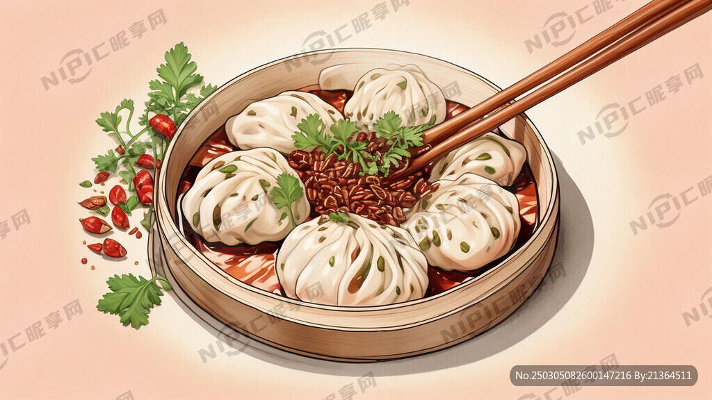 麻辣牛肉小笼包海报