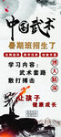 武术招生展架