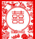 红色剪纸边框