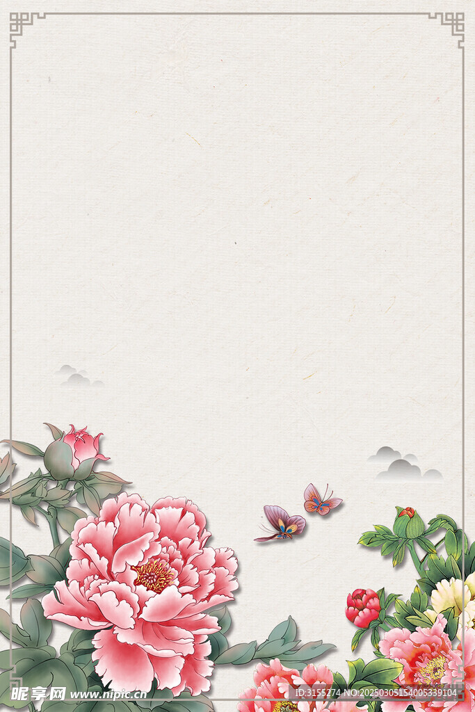 牡丹花背景