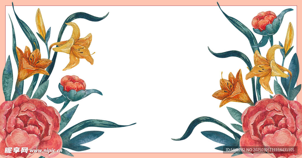 花卉边框素材