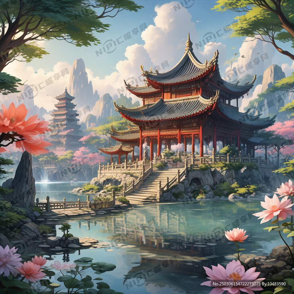 仙境亭台