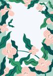 花卉边框