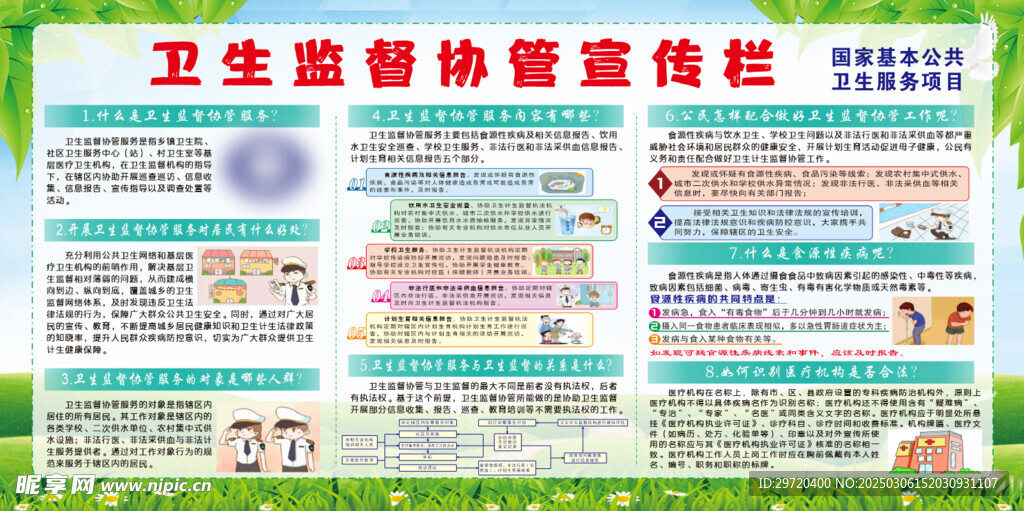 卫生监督板报