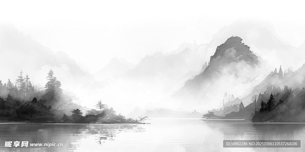 山水背景