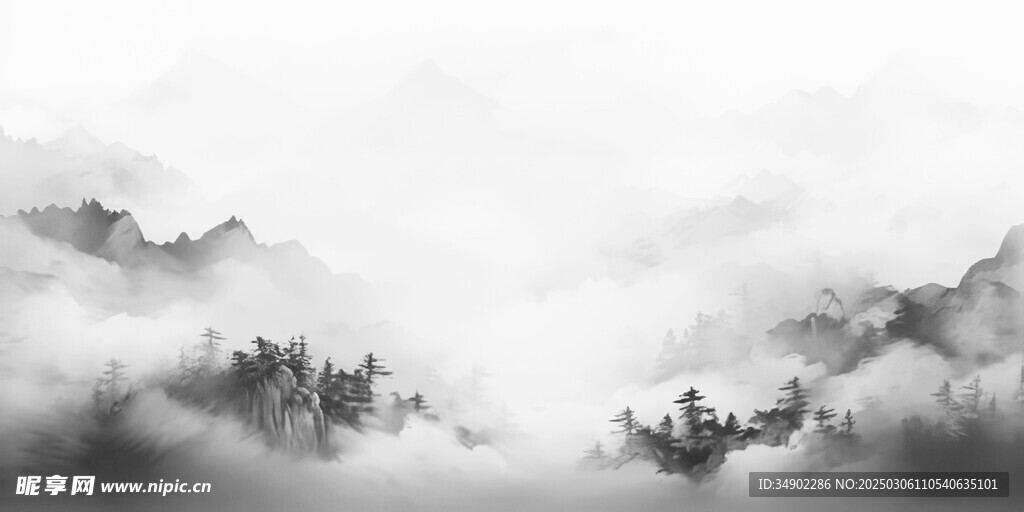 山水背景