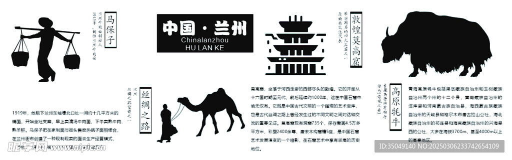 兰州拉面文化墙