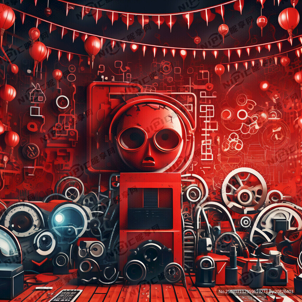 415安全教育主题红色科技背景