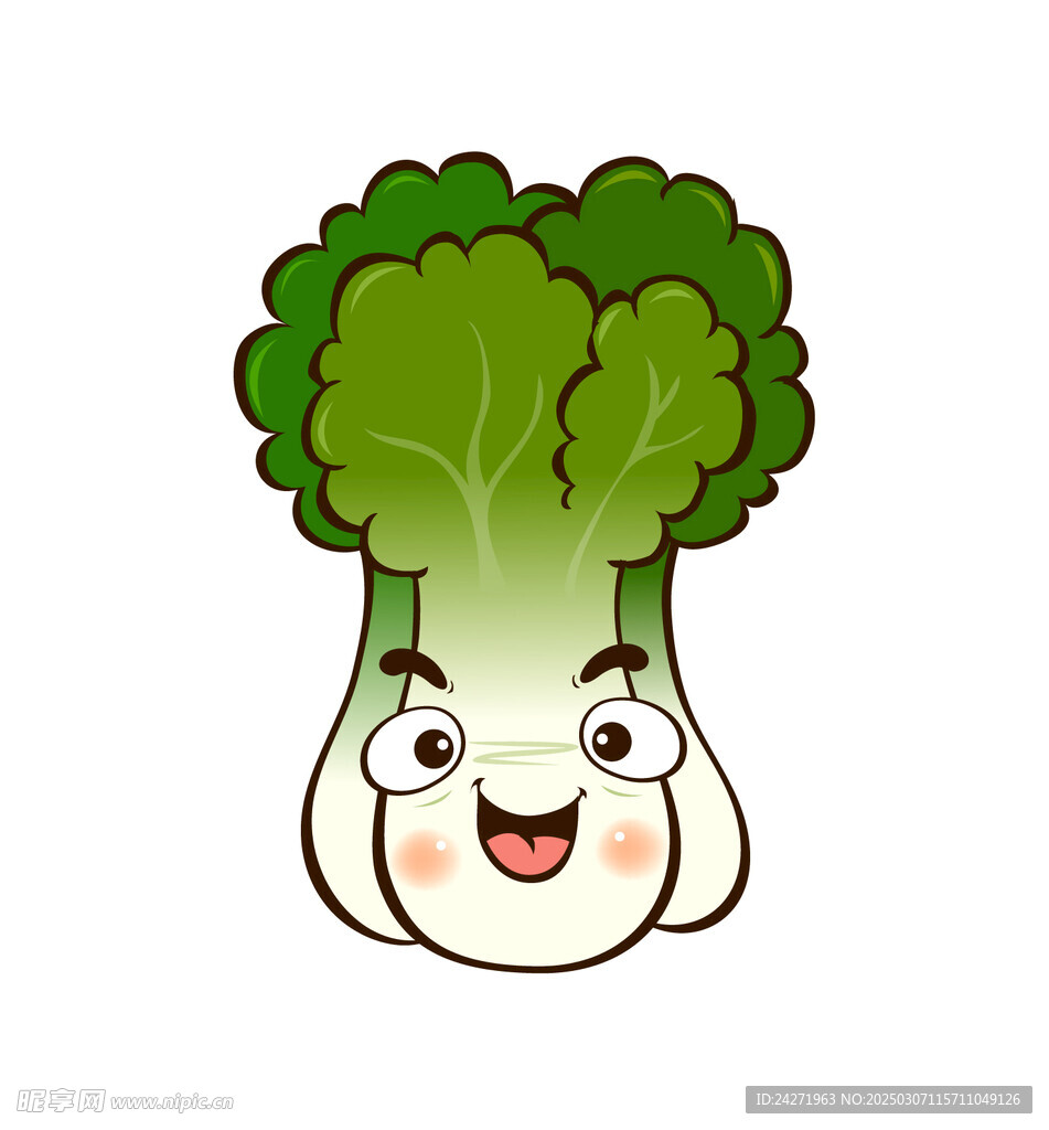卡通白菜