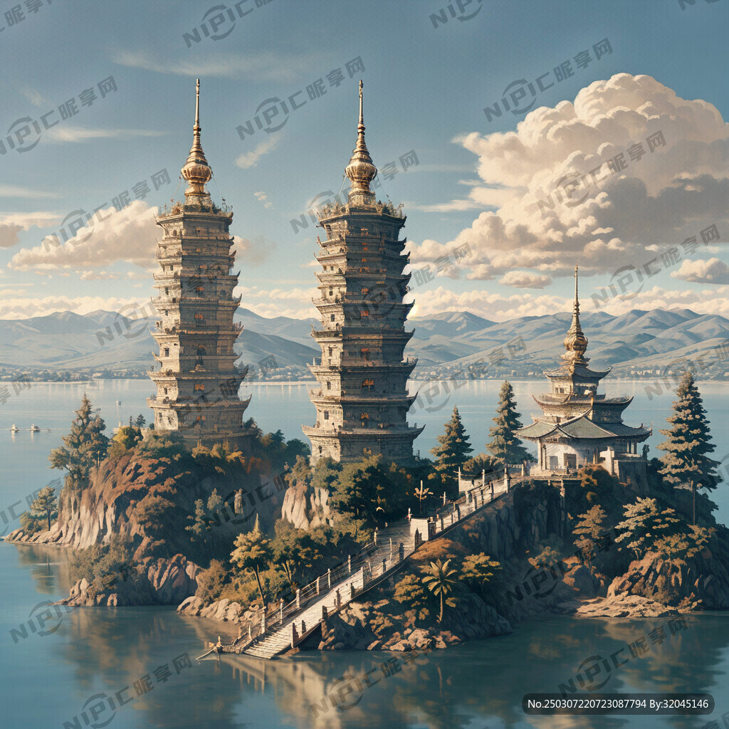 苍山 洱海大理三塔