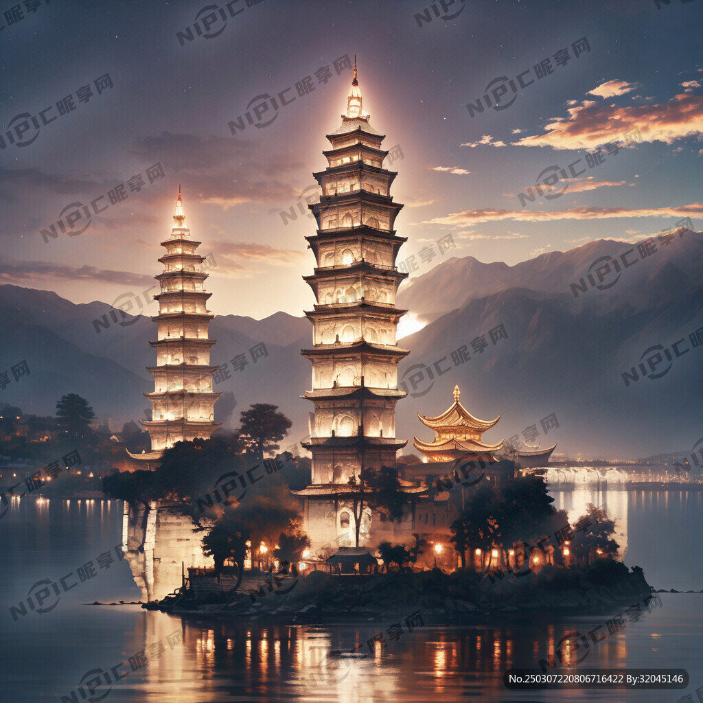 苍山 洱海大理三塔