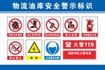 物流油库安全警示标识