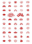 莲花矢量图
