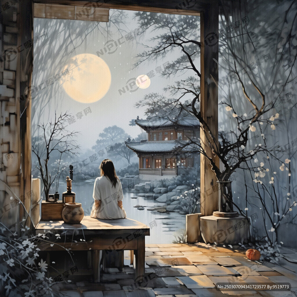 夜来幽梦忽还乡。小轩窗。正梳妆