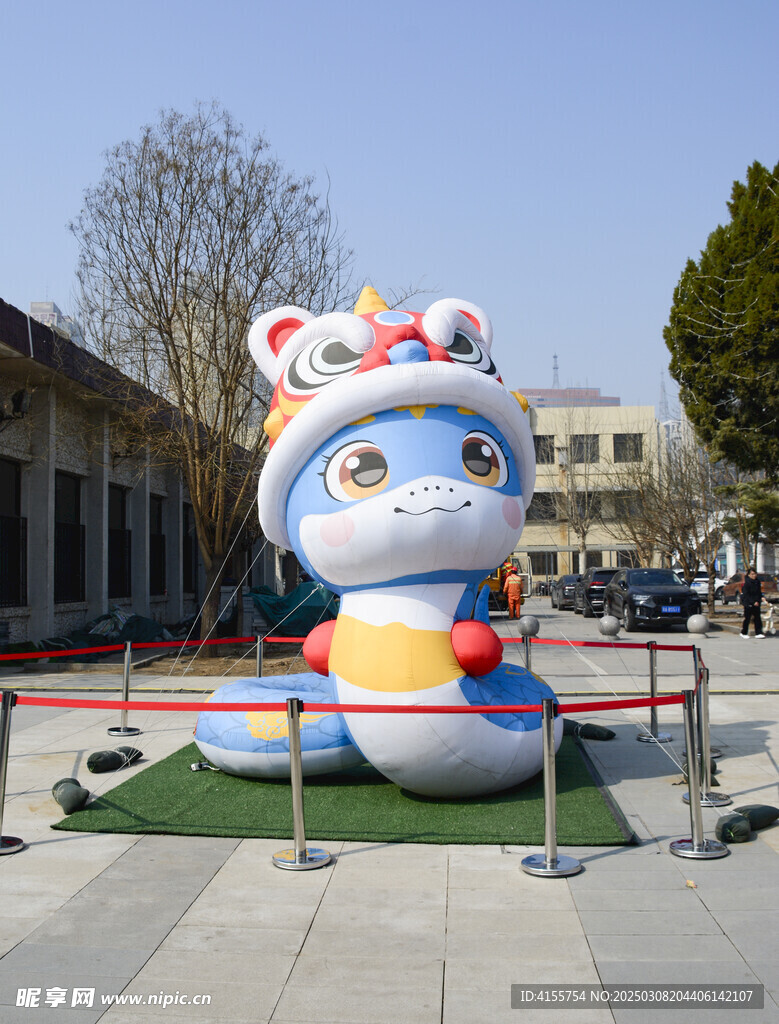 卡通蛇充气模型
