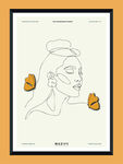 线条女性插画