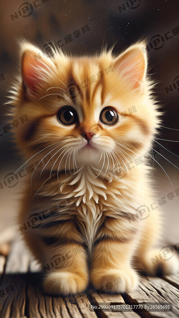 可爱小黄猫