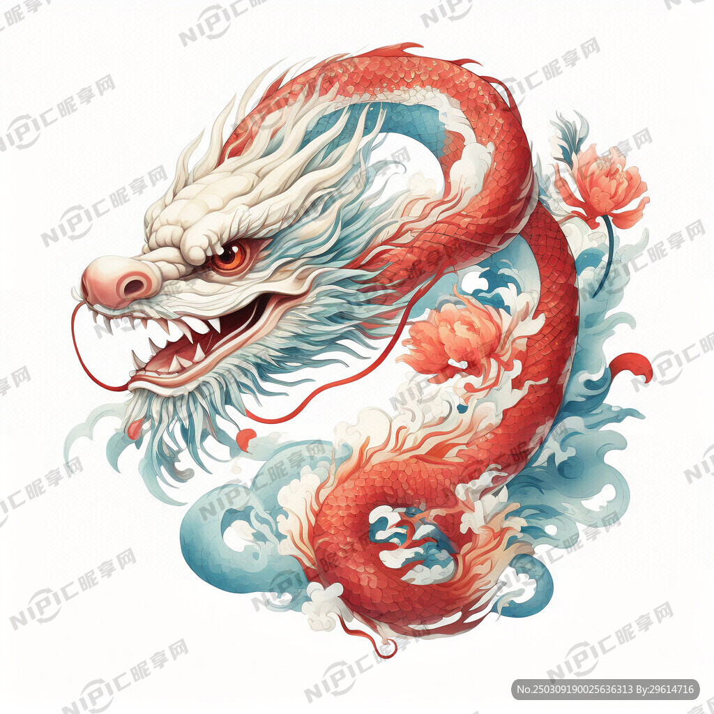 画一条祥龙瑞蛇