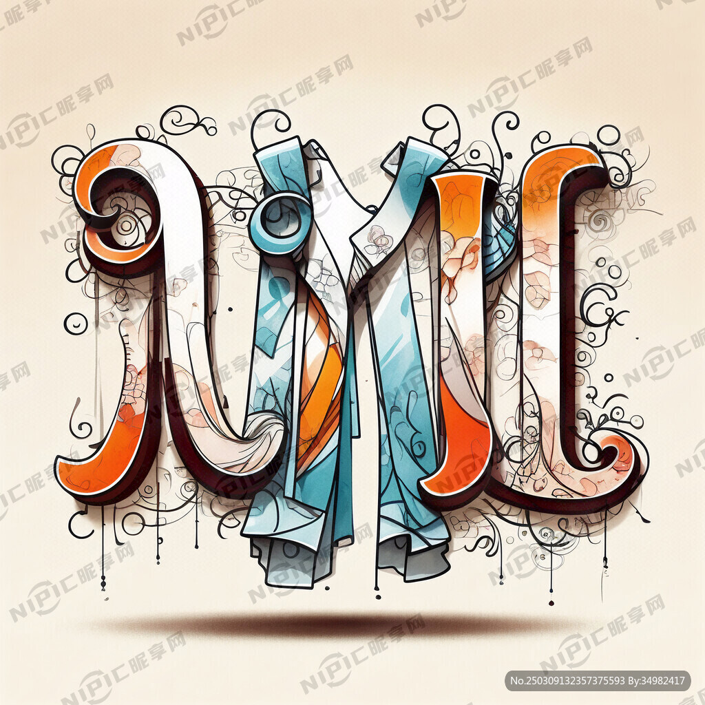 衣然女装这四个字的艺术字体