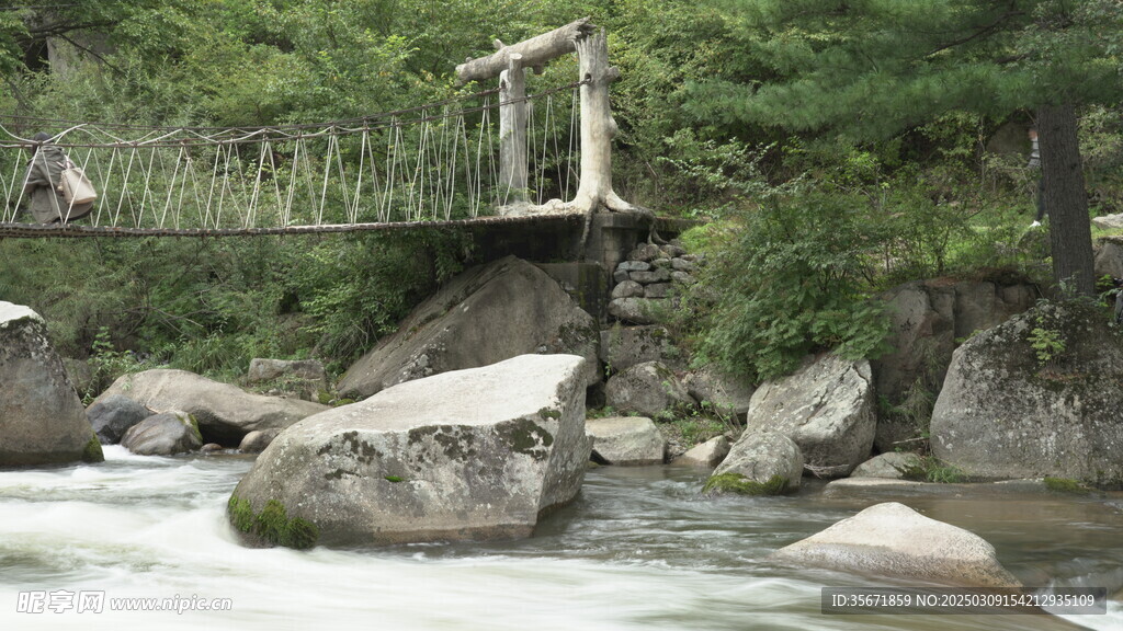 河水 吊桥