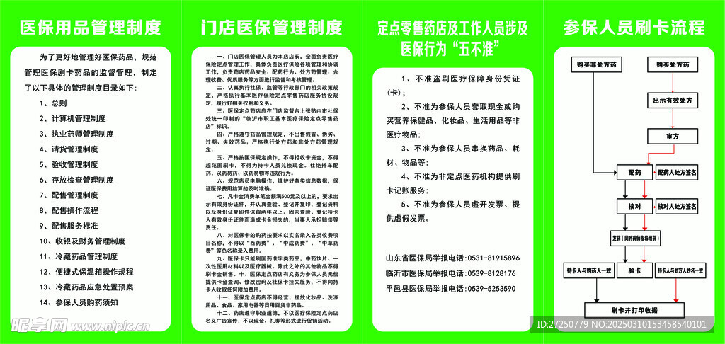 药店制度牌